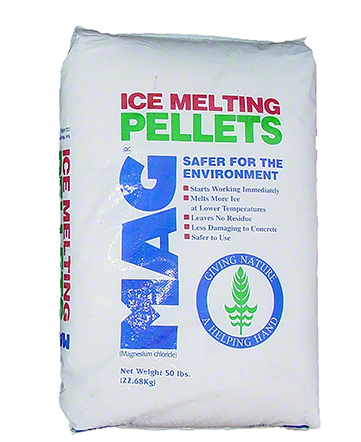 Dead Sea magnesium chloride ice melt 50 lb bag from Chemical Equipment Labs