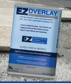 EZ Overlay 50 lb bag of polymer modified dry set sand and Portland cement mix for concrete overlays