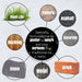 Ice melt infographic showing compatibility with pavers, asphalt, concrete, brick, metal, stone, decking, and plant life