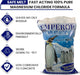 Emperor Melt Safe Melt 100% magnesium chloride ice melt bag, effective to -15°F, vegetation friendly