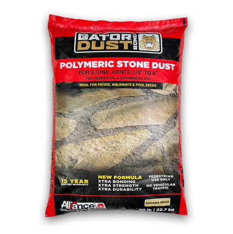 Alliance Gator Stone Dust Bond Polymeric Sand 50 lb Sahara Beige 