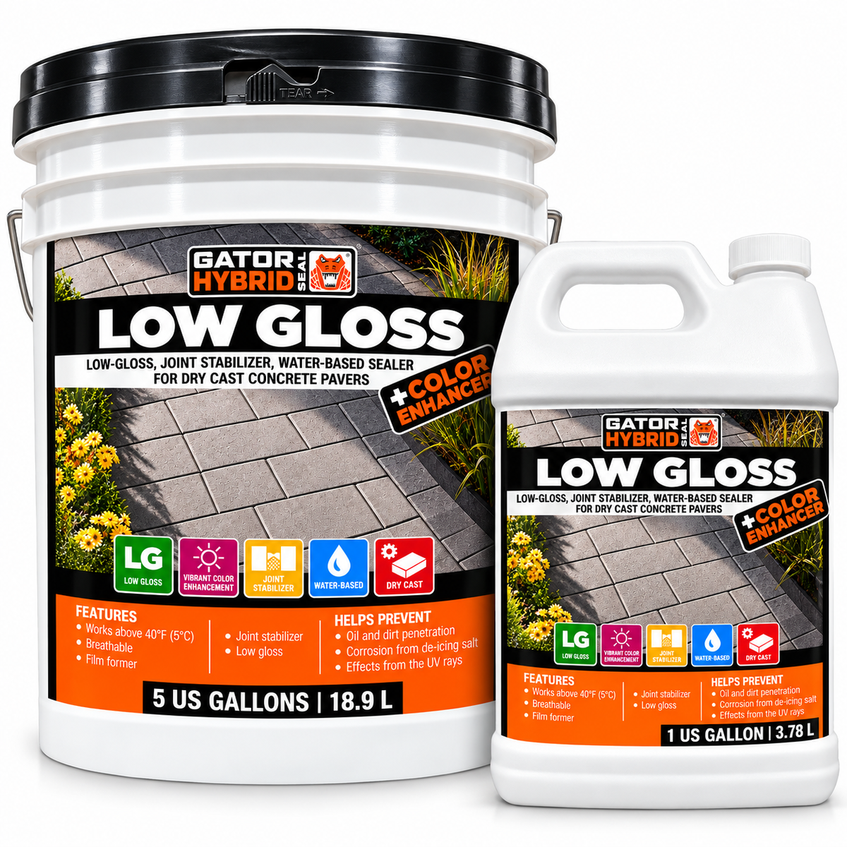 Alliance Gator Hybrid Seal Low Gloss Plus Color Enhancer, Water Based
