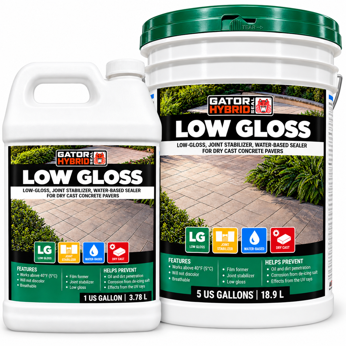 Alliance Gator Hybrid Seal Low Gloss Water Based Paver Sealer
