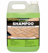 Gator Clean Shampoo cleaner for concrete pavers, brick and natural stone in a 1-gallon green plastic jug