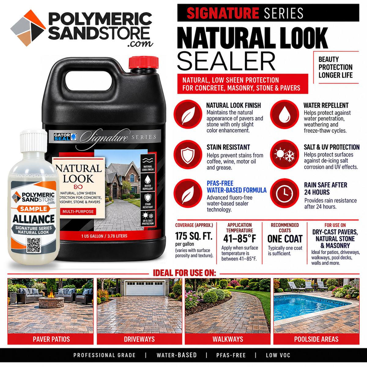 Alliance Gator Signature Series Natural Look Sealer Sample, 8 oz