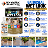 Alliance Gator Wet Look Solvent Acrylic Sealer Sample, 8 oz