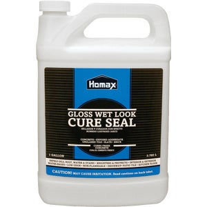 Homax Gloss Wet Look Cure Seal concrete and masonry sealer in 1-gallon jug