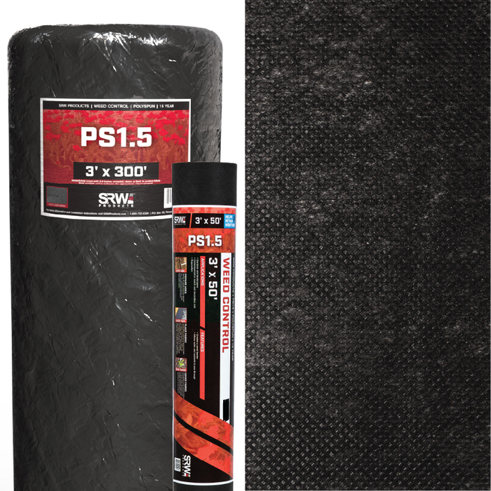 SRW PS1.5 Residential Weed Control Fabric, 15 Year