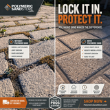 Polymeric sand before and after – prevents weeds, ant colonies, joint erosion and paver movement in patio walkway driveway