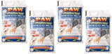 Four bags of Paw Protector Snow & Ice Melt, pet safe and nature friendly, white packaging with winter scene