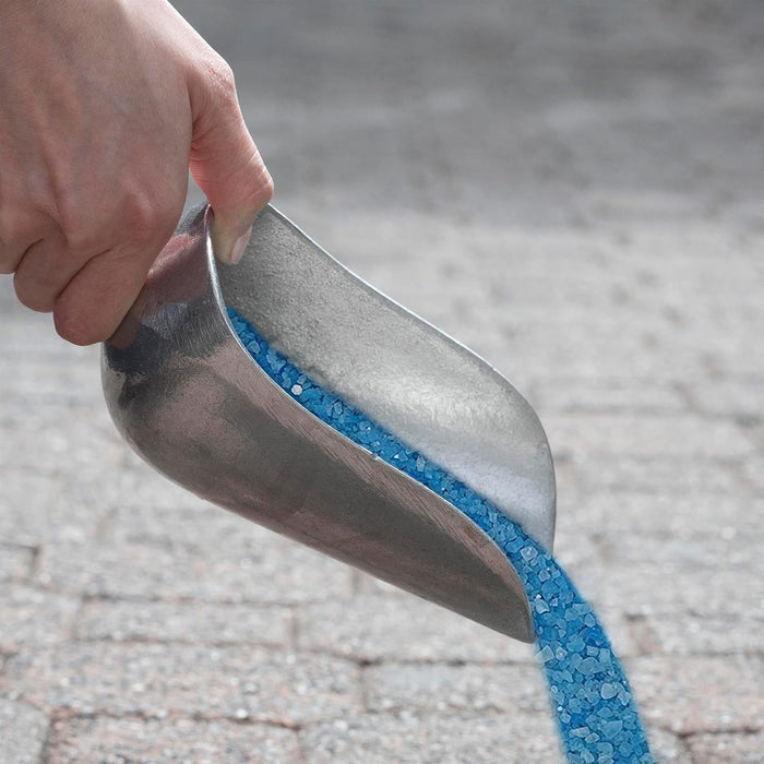 Emperor Melt, blue ice melt granules, vegetation friendly formula, effective to -15 degrees