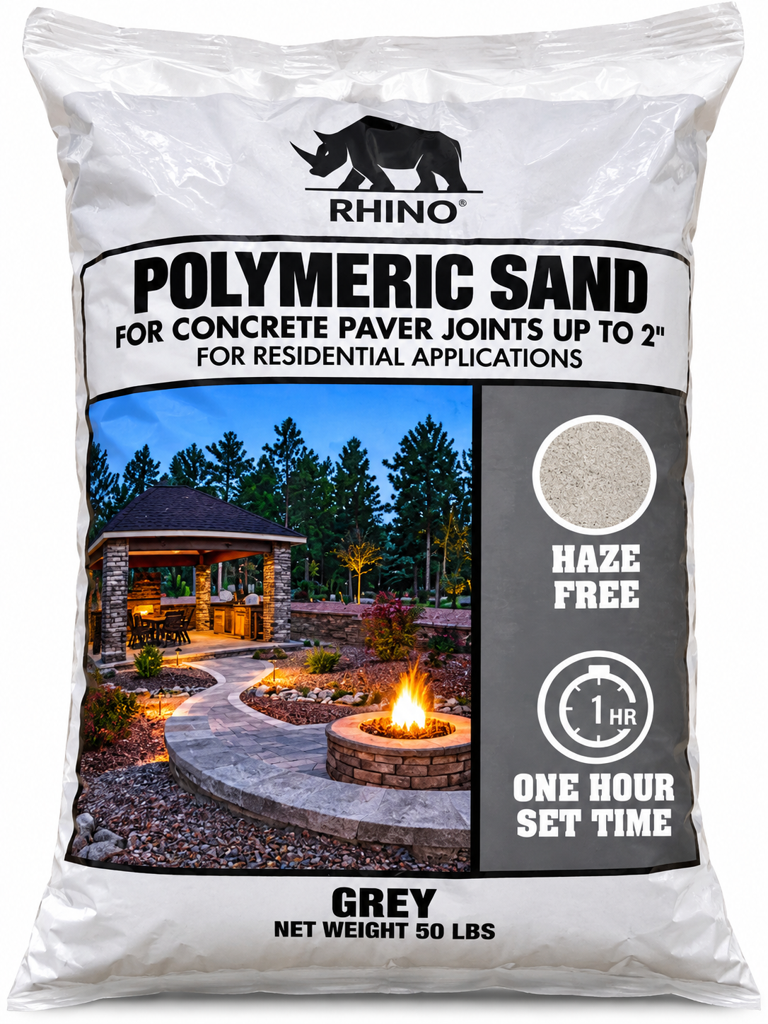 Rhino Power Bond Plus Polymeric Sand, Joints to 2 in, 10 to 50 lb
