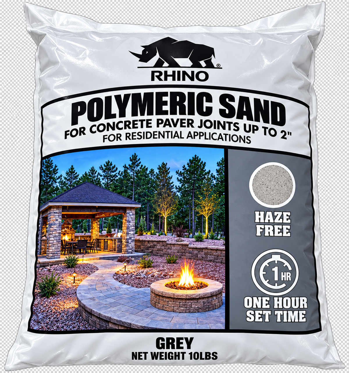 Rhino Power Bond Plus Polymeric Sand, Joints to 2 in, 10 to 50 lb