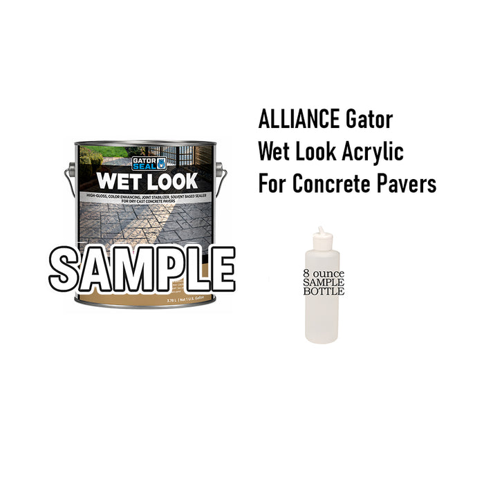 SEALER SAMPLE - Alliance Gator Wet Look Acrylic Paver Sealer for Concrete Pavers