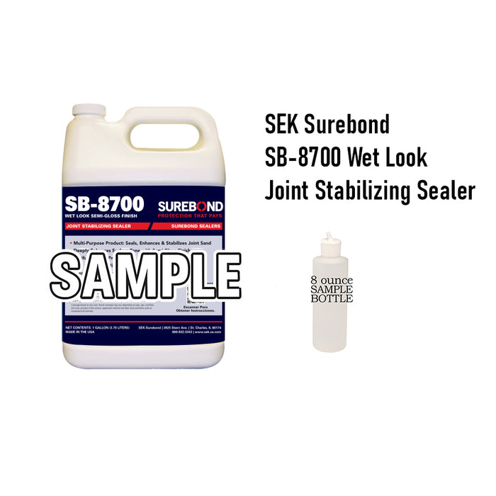 SEALER SAMPLE - SEK Surebond SB-8700 Wet Look Joint Stabilizing Paver Sealer