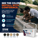 SRW WetLok permeable jointing sand colors – Black, Granite, Beach, Platinum and Tan swatches, order a sample to see first