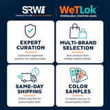 SRW WetLok dealer benefits – expert curation, multi-brand selection, same day shipping, permeable sand color samples