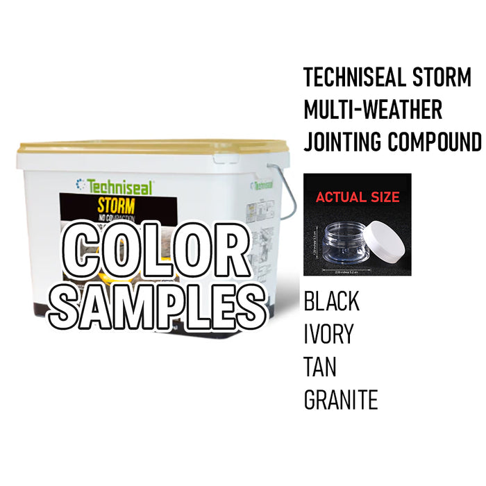 COLOR SAMPLES- Techniseal STORM - Multi-Weather Jointing Compound