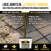 Paver joints with washout and weeds vs stabilized permeable joints in rain – STORM jointing compound wet or dry install