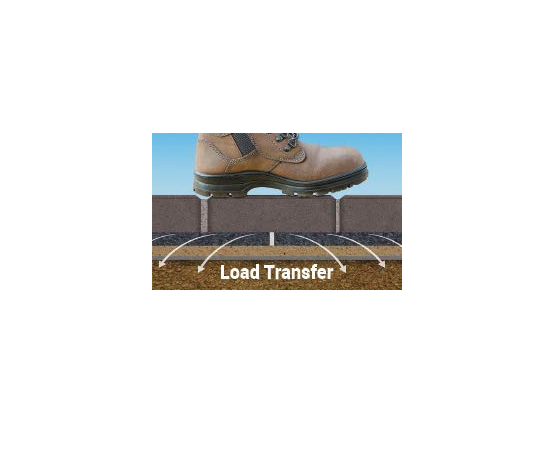 Work boot standing on a Gator Base panel to show load transfer across the surface