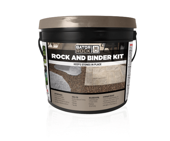 Alliance Rock Bond: Binder Kit - 40 Pounds of 100% Washed & Dried Riverstone and 1/2 Quart Liquid Binding Agent