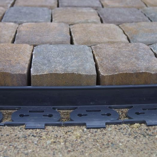 6 Pack Landscape Paver Edging, 7.8'x 1.87" Black