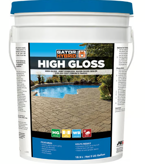 Alliance Gator Hybrid High Gloss Sealer for Pavers
