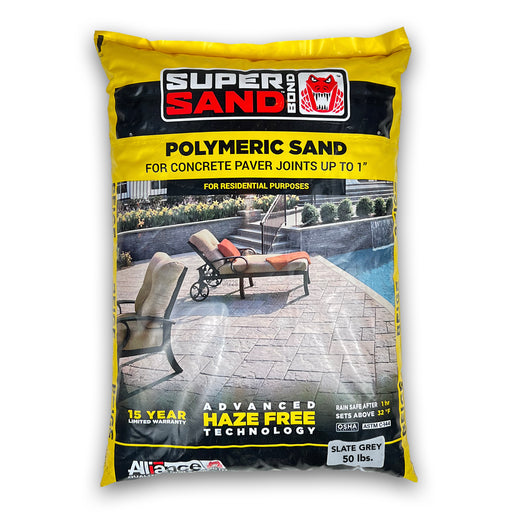 Alliance Gator Super Sand Bond polymeric sand 50 lb slate grey bag for paver joints up to 1 inch