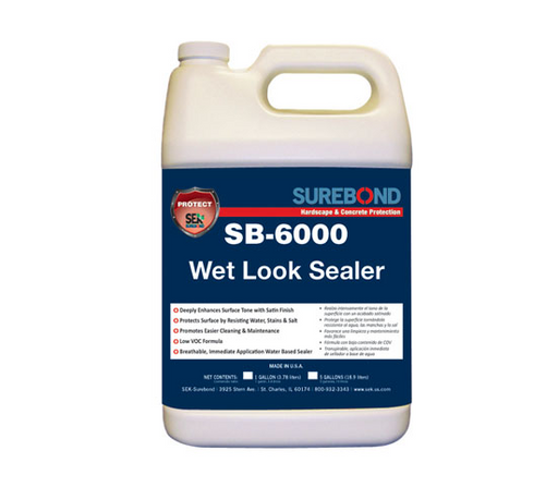 SEK Surebond SB-6000 Wet Look Paver Sealer water-based satin finish
