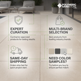 Reference chart for Techniseal NextGel Porcelain Tile Joint Sand