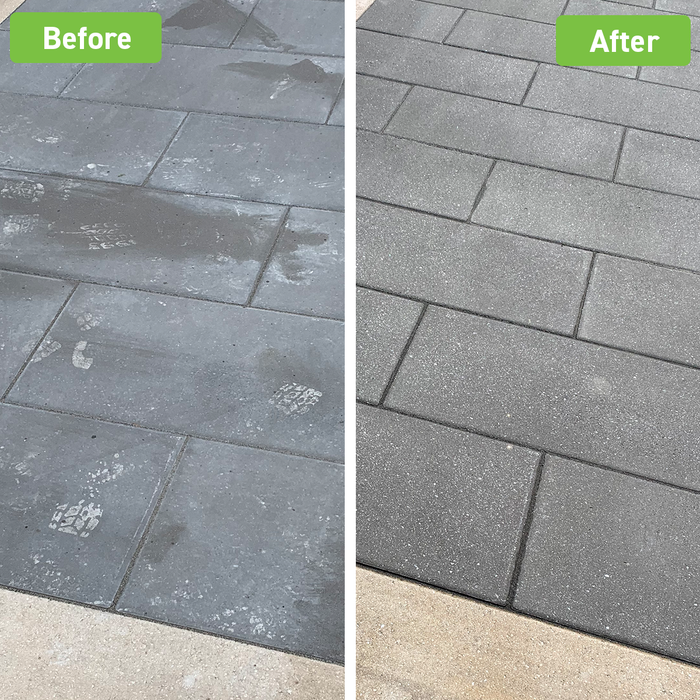 Techniseal ProSeries Paver Restorer before and after comparison