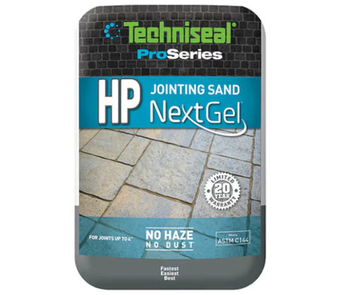 Techniseal HP NextGel ProSeries polymeric jointing sand 50 lb bag, no haze no dust paver joint sand for patio driveway walkway