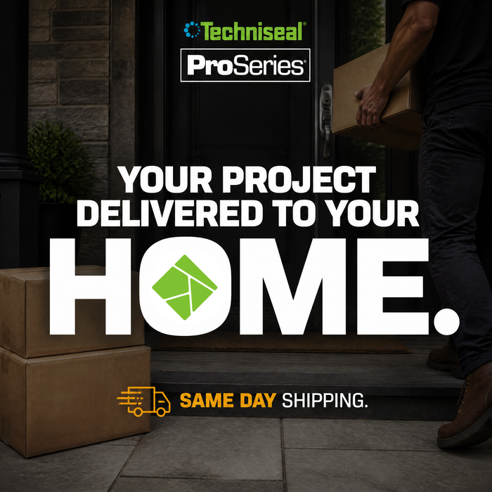 Techniseal ProSeries polymeric sand delivery – courier bringing paver sand boxes to front door, same day shipping
