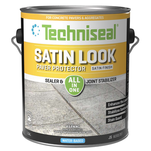 Techniseal Satin Look 1-gallon water-based concrete paver sealer and joint stabilizer with satin finish