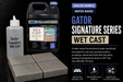 Alliance Gator Signature Series Wet Cast Zero Gloss Sealer 8oz sample bottle with real water-based fluorochemical jug, natural look zero-gloss finish for wet cast concrete products that is water repellent and resists salt, UV and efflorescence - Polymeric Sand Store