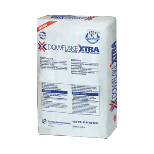 DOWFLAKE Xtra calcium chloride flake ice melt 50 lb bag