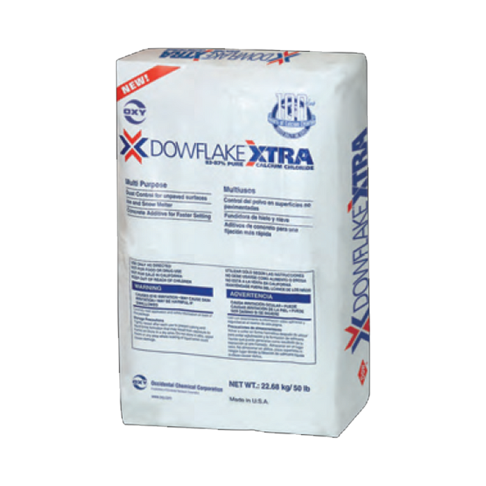 DOWFLAKE Xtra calcium chloride flake ice melt 50 lb bag