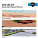 Dyco Paver Sealer use guide for concrete and cement pavers with photos of pool surroundings, brick walkways and driveways, and a stone paver patio
