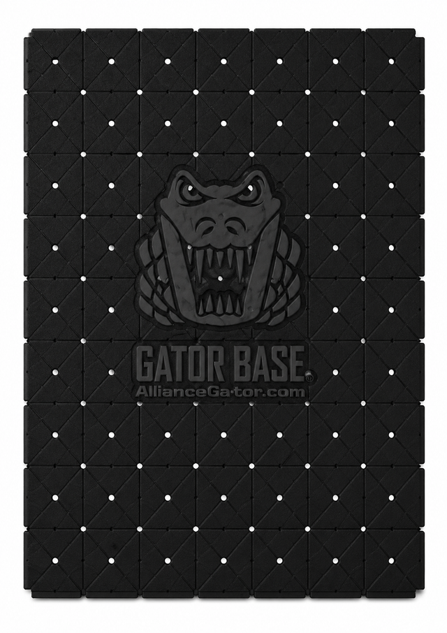 Alliance Gator Base panel, lightweight foundation base for pedestrian paver patios, walkways, and pool deck installations.