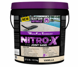 Alliance Gator Nitro X fine joint polymeric sand in vanilla, 27.5 lb pail for paver and natural stone joints up to 1 inch.