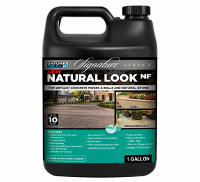 Alliance Gator Seal Signature Series Natural Look sealer, 1 gallon penetrating sealer for pavers, walkways, natural stone.