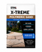 SRW X-Treme polymeric sand 50 lb bag, front view. Wide-joint polymeric sand for joints up to 6 inches on natural stone, wetcast, patios, walkways, and pool decks. No haze, strong solid cure, long-lasting, rain safe in 20 minutes.