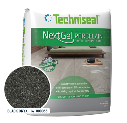 Techniseal  NextGel Porcelain Jointing Sand 25 lb bag in Black Onyx