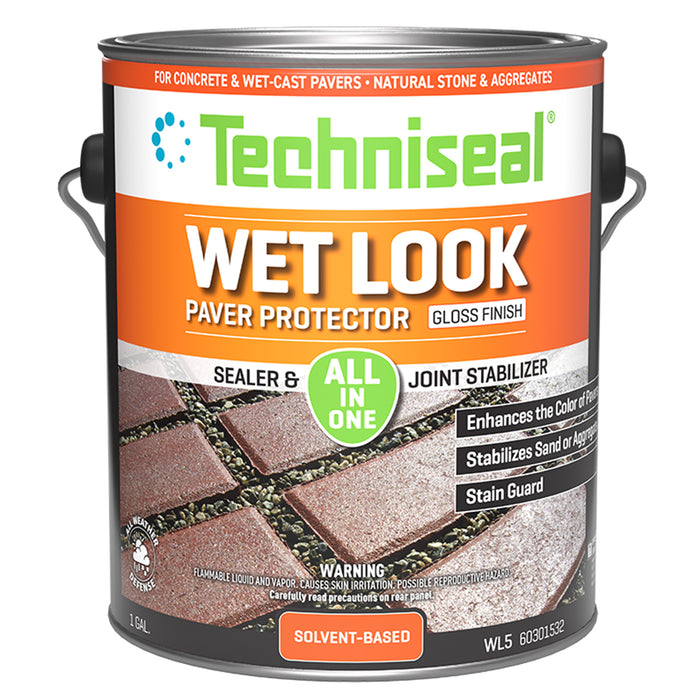 Techniseal WL5 wet look paver sealer and joint stabilizer, 1 gallon