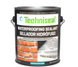 Techniseal WR7 waterproofing sealant 1 gallon can for brick and concrete, water based matte finish penetrating water repellent shown with brick wall and concrete steps, masonry sealer for salt and freeze thaw protection